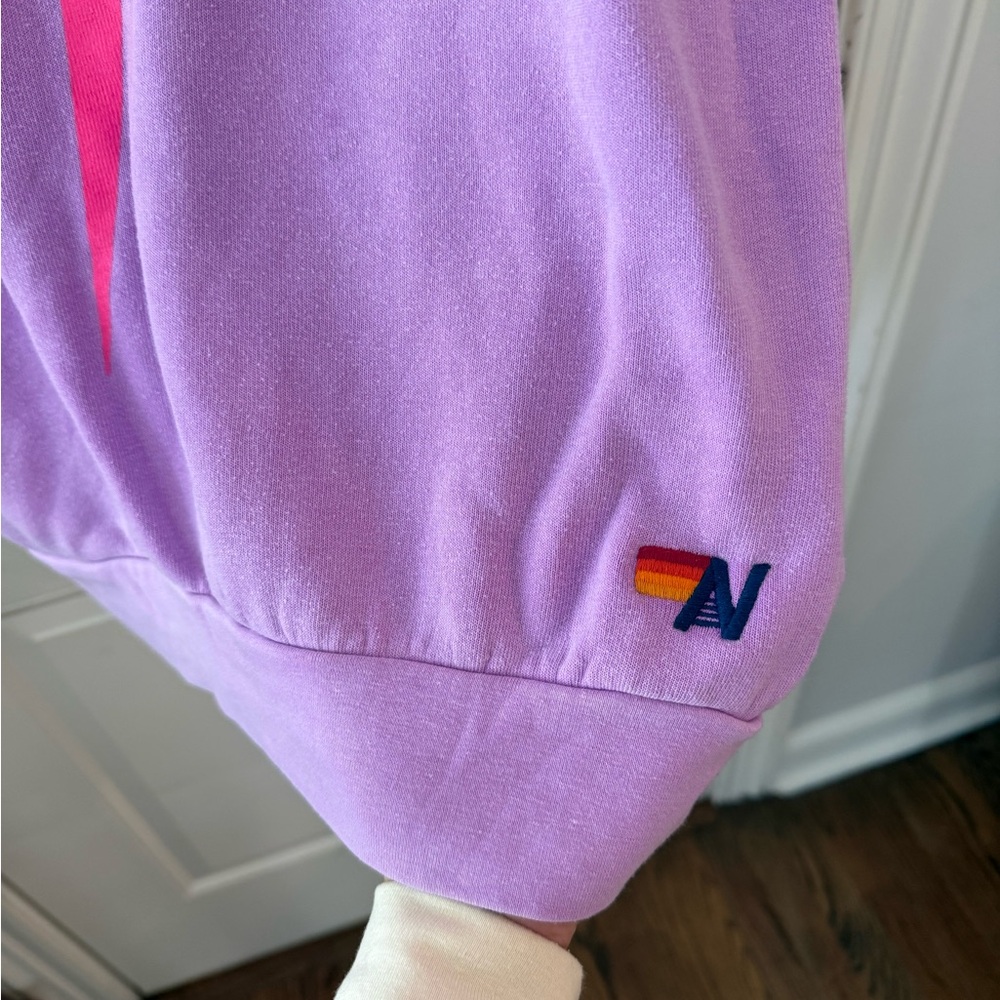 Aviator Nation Purple & Pink Set with Pink lightning bolt, Size Small - Picture 12 of 14
